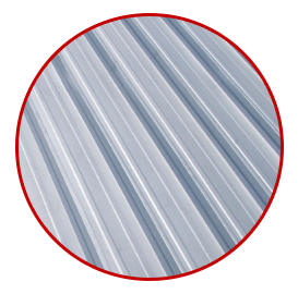 Metal roof cross section
