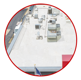 Flat roof cross section